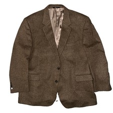 Jos A Bank Mens 100 Camel Hair Notch Lapel 2 Button Blazer Sports Coat Sz 50R