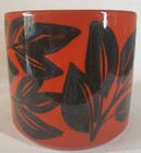 Poole Pottery Delphis Dorset Collection Red Leaf C1977 Cynthia Bennett Plant Pot