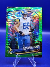 Braden Fiske 2025 Panini Prizm #144 Neon Green Pulsar