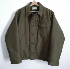 Buzz Rickson's A-2 Deck Jacket Jungle Cloth XL Vintage Military Brown