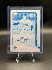 2025 Topps Chrome CJ Alexander Cyan Printing Plate Auto 1/1 RC Oakland Athletics