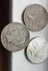 1934 S SILVER PEACE DOLLAR 1935 S And 1926 S KEY DATE Great Lot Of 3 Silver Coin