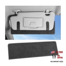 Car Sun Visor Extender, Soft Suede Vehicle Visor Sunshade Sun Blocker Dark Gray