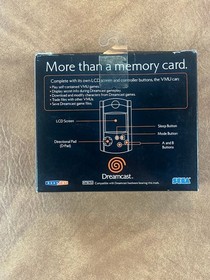 Sega Dreamcast VMU Blue MK-50121 CIB OEM Original Authentic Visual Memory Card