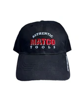 Vintage Authentic Matco Tools Black Adjustable Snapback Hat FAST FREE SHIP ah