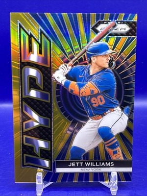 2024 Panini Prizm Hype Jett Williams Gold Prizm 7/10 Mets #5 Top Prospect