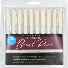 Peter Pauper Press Studio Series Flexi-Tip Brush Pens - Brand New 