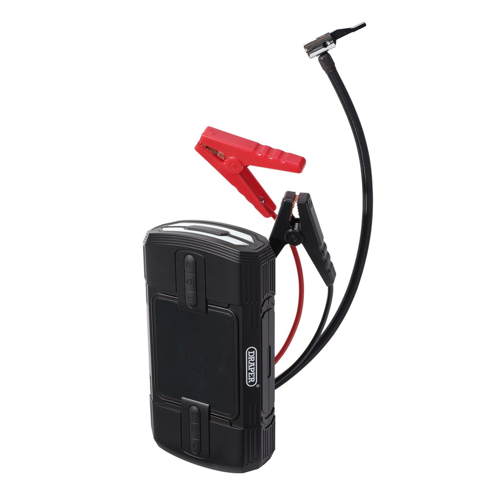 Draper 23722 12V Lithium Jump Starter and Tyre Inflator, 1200A GT1200C Battery - Image 7