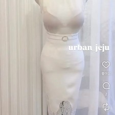 Imported White Lace Skirt - Size M