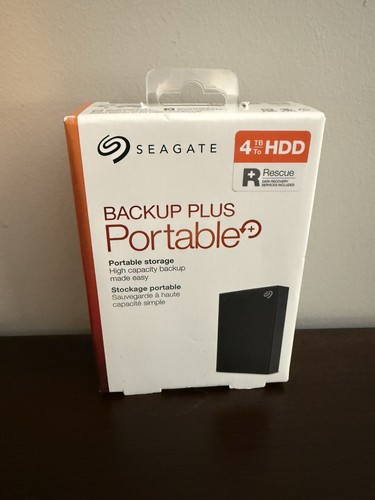 New Seagate Backup Plus 4 TB External Hard Drive - USB 3.0 - Desktop *SEALED*