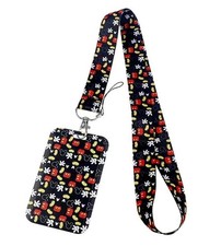 Mickey Mouse Cartoon Character AOP with ID Holder Lanyard Keychain