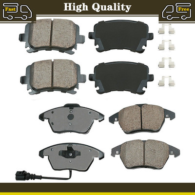 Akebono OEM Front & Rear Ceramic Brake Pads Kit For 2006-2011 Volkswagen GTI