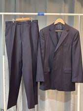 Hickey Freeman Suit, 42L, Blue W/pinstripes