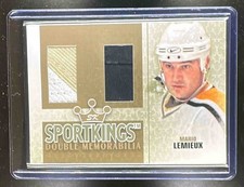 2007 Sportkings Series A Double Memorabilia Gold #/10 Mario Lemieux