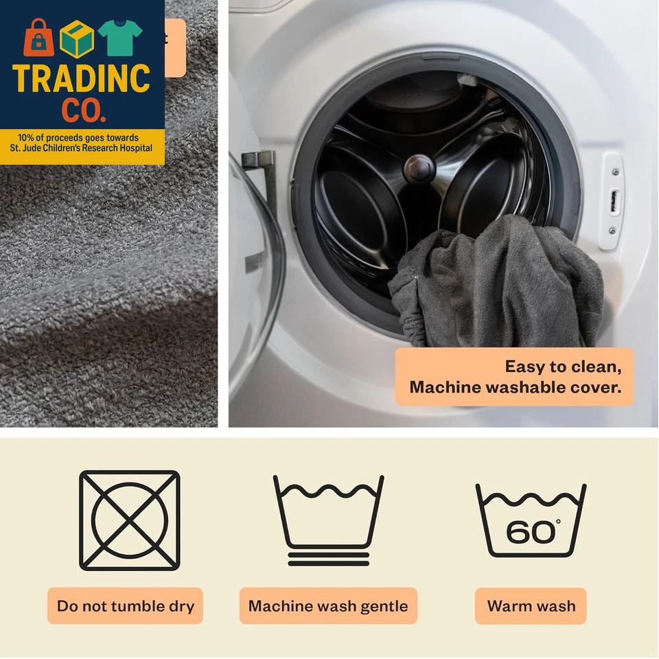 护理枕头 - 豪华 - 增强舒适带套 - 符合人体工学母乳喂养 — 第 4/4 张图片