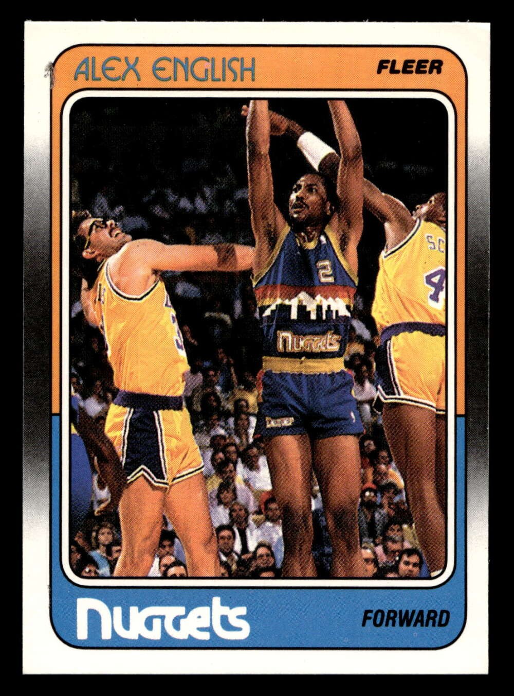 1988-89 Fleer #34 Alex English Near Mint+ Nuggets Basketball