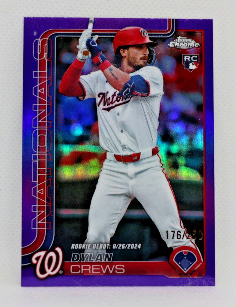 2025 Topps Chrome Update Series Baseball - /250 Purple #USC190 - DYLAN CREWS