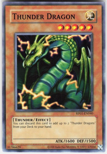 Thunder Dragon RP01-EN040 YuGiOh Retro Pack 2024 card
