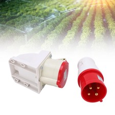 ⁺Industrial Plug Socket 380415V 32A 4Pin 3P+E IP44 Waterproof Surface Mounted