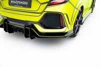 Heckansatz Diffusor V.2 Passend FüR Honda Civic Type-R Mk10 / Mk10 Facelift Schw