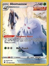 Abomasnow Holo Ultra Rare SWSH10: Astral Radiance Trainer Gallery TG01/TG30 NM