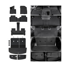 Floor Mats for 2026 Hyundai Palisade 7/8 Seat Only Gas , All Weather TPE Car...