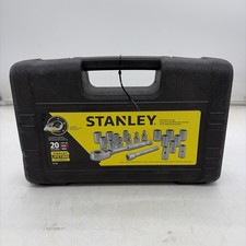 New Stanley 20-piece Ratchet Set Saemm 14 Drive Case 6-13mm 532-12