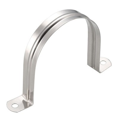 90mm rigid tube strap, 304 stainless steel, 2 hole clamps, 4 pcs