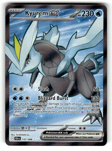 Kyurem ex 157/086 SV: Black Bolt N-DESIGN Inc. NM