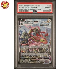 PSA 10 Rayquaza VMAX 083 HR Hyper Rara Alt Art S7R Pokemon Blu Sky Stream IDN