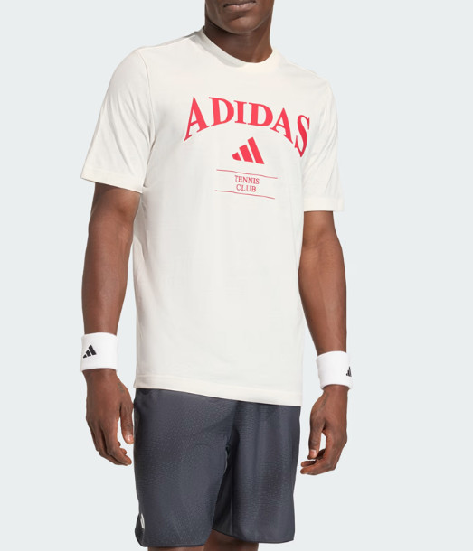 Adidas Heritage Graphic Tennis Tee Mens Sports Training Top Tee AsiaFit KB9442 8790₽