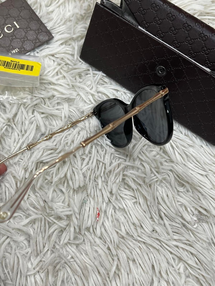 GUCCI Bamboo Detail Cat Eye Oversize Sunglasses gg 3780 | eBay