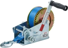OPENROAD Boat Winch 3500lbs Hand Winch, with 32ft Blue 3500LB, Strap 