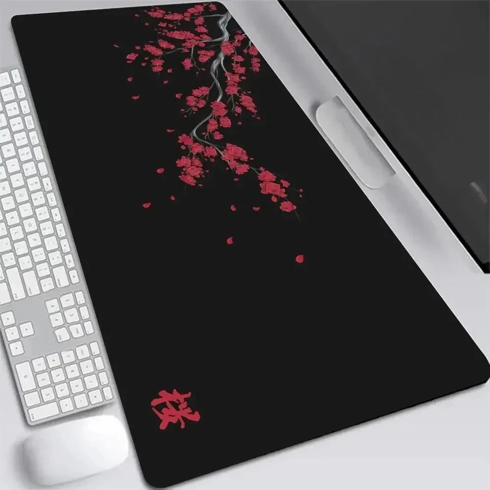 Japan Sakura XXL Gaming Mouse Pad Non-Slip Desk Mat Cherry Blossom Desk Carpet - Image 2 of 4