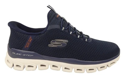 Skechers Slip-Ins Sneaker Herrenschuh zum freihändigen Hineinschlüpfen in Blau