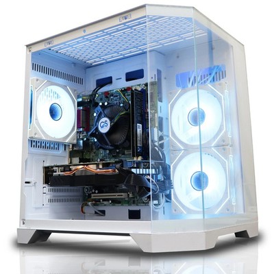 GAMING PC AMD Ryzen 5 5500 RTX 5050 16GB 1TB SSD WLAN Win11 Desktop Computer
