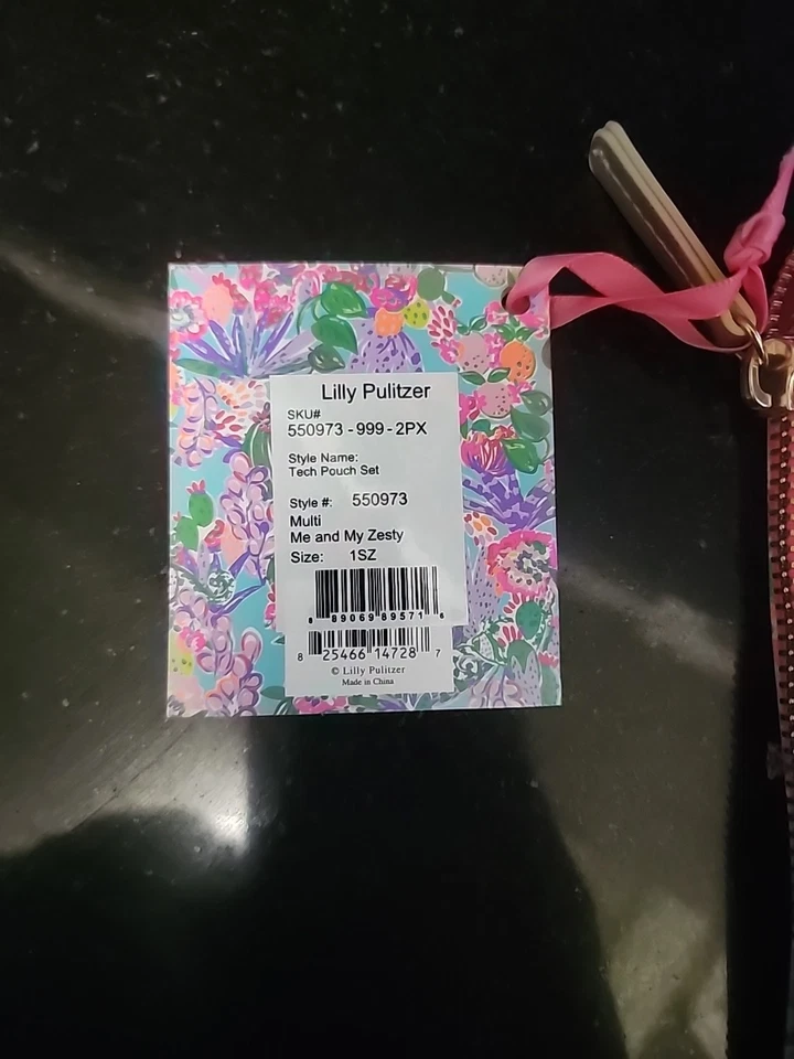 Juego de 2 bolsas tecnológicas Lilly Pulitzer a través de Amore Spritzer ¡Nuevo con etiquetas! Foto 3 de 4