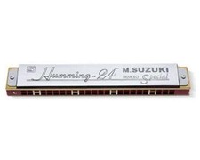 SUZUKI Humming-24H C Key 24-Hole Tremolo Harmonica   High-Grade Suzuki Humming