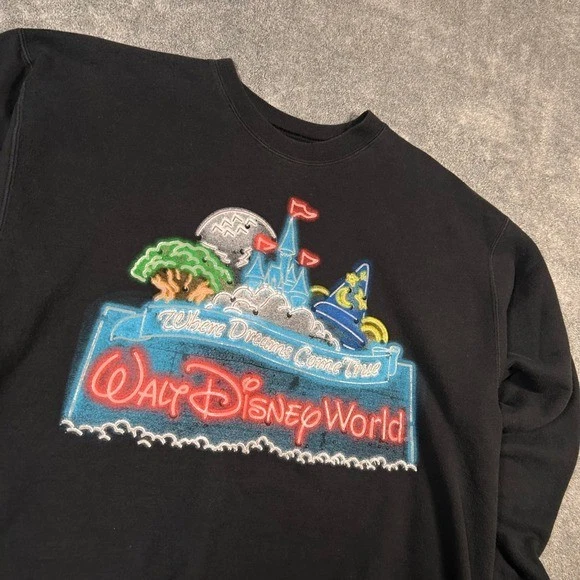Sudadera De Colección Años 90 Walt Disney World Hanes Donde los Sueños Se Hacer Realidad M Foto 2 de 4