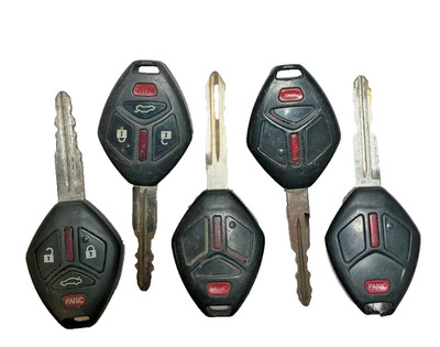 Lot 5 Mitsubishi After Market Keyless Entry Remote Key Fob 46 Chips