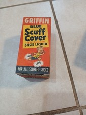 Vintage Griffin Scuff Cover Self Shining Shoe Liquid With Bottle