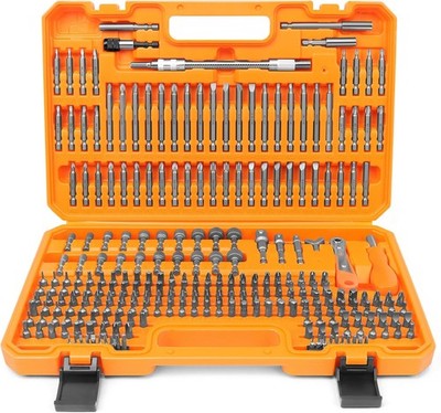 Amartisan 258-Piece Ultimate Screwdriver Bit Set, Chrome Vanadium Steel Driver B