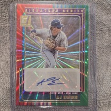 AJ Ewing [Red Green Laser] #SG-AJE 2025 Panini Donruss Signature Series /99