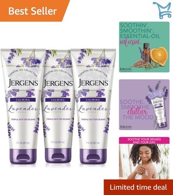 Lavender Body Butter Moisturizer 7 Oz Pack of 3 Deep Hydration Nourishing