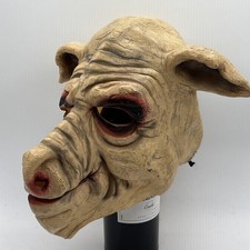 Scary Realistic Rubber Pigs Pig Adult Mask for Halloween by Seasons EUC OSFM