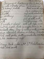 antique cookbook hand written recipes 7 x 8.5...