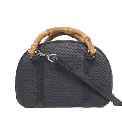 GUCCI Mini Shoulder Bag Bamboo Crossbody Old Gray 0039 1705 0701 Ladies From Jap