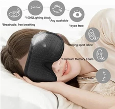 Eye Mask Blindfold Travel Sleep Cover Soft Sleeping Shade Padded Relax Rest Men
