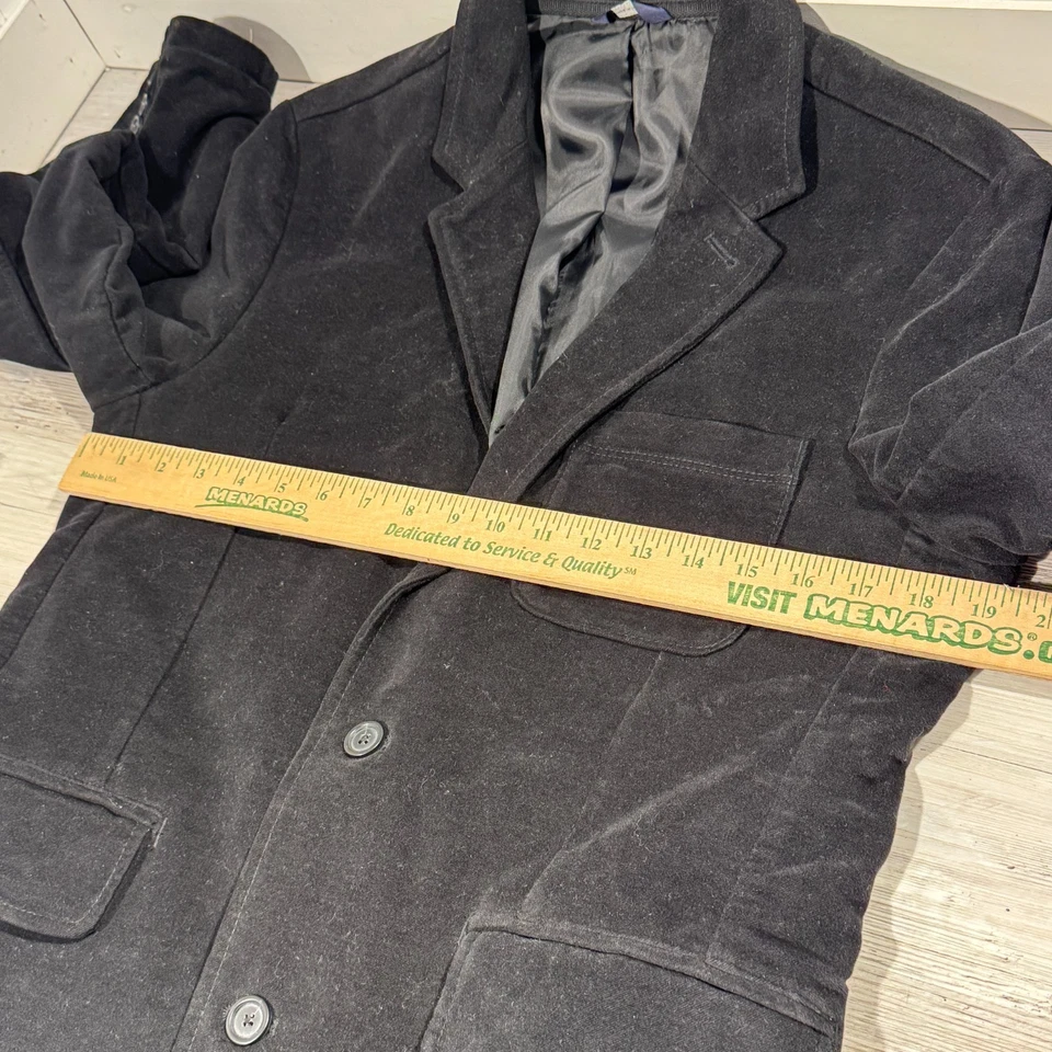 Gap Velvet Blazer Mens Size Small Black 2 Button - Image 4 of 4