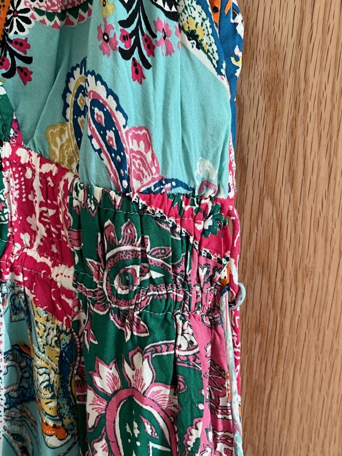 Monsoon Turquoise Multicolour Patchwork Print Mid… - image 10